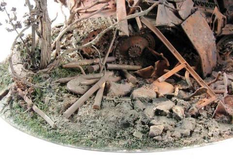 Diorama Marder III Destrozado - Escala 1/35