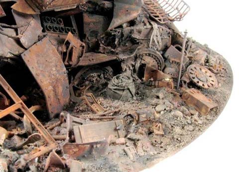 Diorama Marder III Destrozado - Escala 1/35