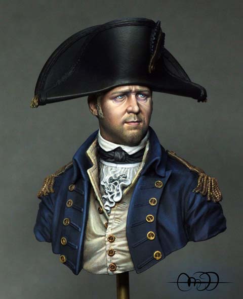 Busto Capitan de la Armada Naval Real 1806 - Escala 1/10