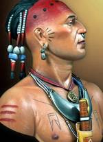 Busto Guerrero Mohawk - 200 mm.