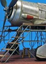 Maqueta a escala 1/48 del avi&oacute;n Naked 190, de la marca Hasegawa