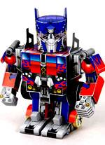 Recortable de papel o cartulina de Optimus en la versi&oacute;n infantil