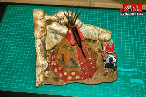 Proyecto Escena Cabezón de la Tribu Pies Negros - Escala 50mm Proyecto Escena Cabezón de la Tribu Pies Negros - Escala 50mm