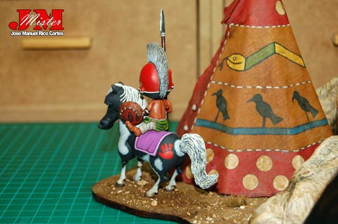 Proyecto Escena Cabezón de la Tribu Pies Negros - Escala 50mm Proyecto Escena Cabezón de la Tribu Pies Negros - Escala 50mm