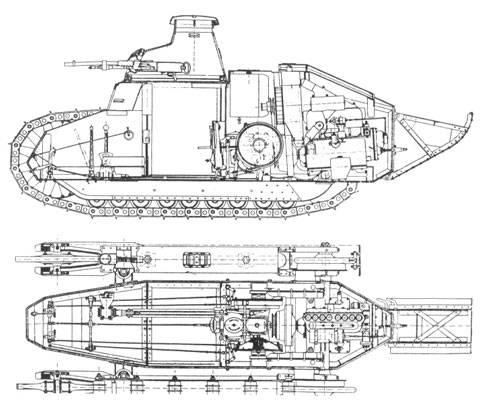Dise&ntilde;o  Renault FT 17