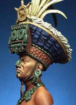 Busto Sacerdote Maya - 200 mm.  