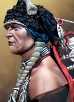 Busto Guerrero Siux - Escala 1/9