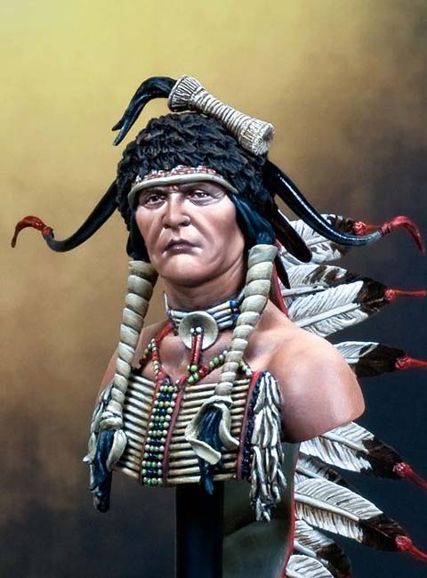 Busto Guerrero Siux - Escala 1/9