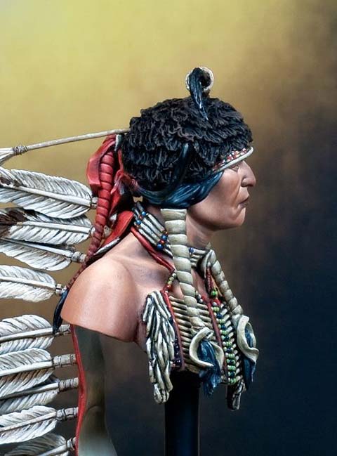Busto Guerrero Siux - Escala 1/9