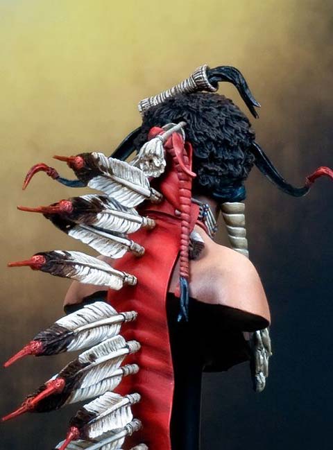 Busto Guerrero Siux - Escala 1/9