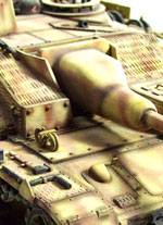Representaci&oacute;n del carro Sturmgesch&uuml;tz IV del ejercito alem&aacute;n durante la segunda guerra mundial. 