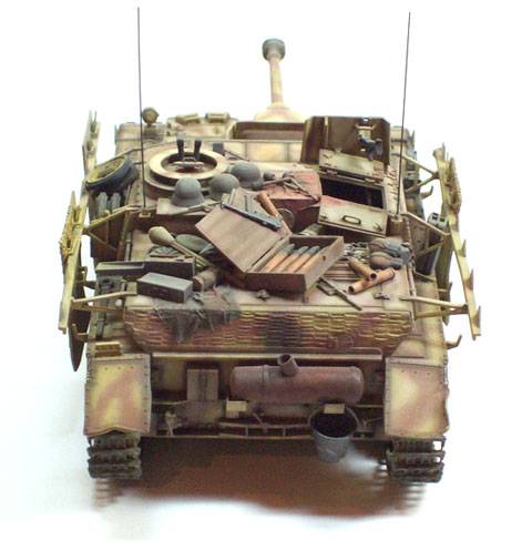 Representaci&oacute;n del carro Sturmgesch&uuml;tz IV del ejercito alem&aacute;n durante la segunda guerra mundial. 