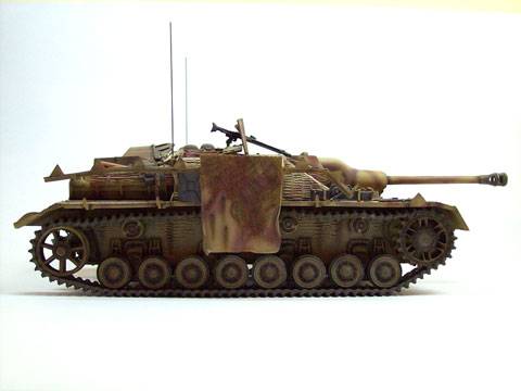 Representaci&oacute;n del carro Sturmgesch&uuml;tz IV del ejercito alem&aacute;n durante la segunda guerra mundial. 