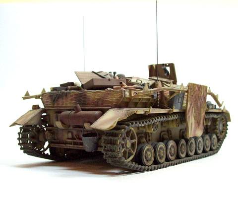 Representaci&oacute;n del carro Sturmgesch&uuml;tz IV del ejercito alem&aacute;n durante la segunda guerra mundial. 