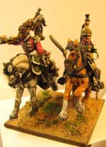 Trompeta y Oficial 1 Rgt de Dragones Franceses - Escala 28mm
