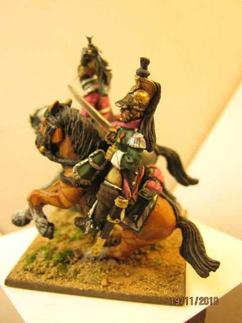 Trompeta y Oficial 1 Rgt de Dragones Franceses - Escala 28mm