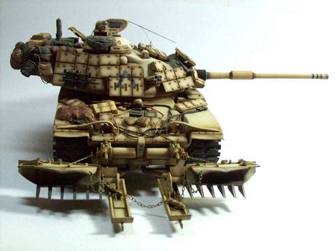  M60A1 "RISE" utilizado durante las operaciones denominadas "Escudo y Tormenta del Desierto" 