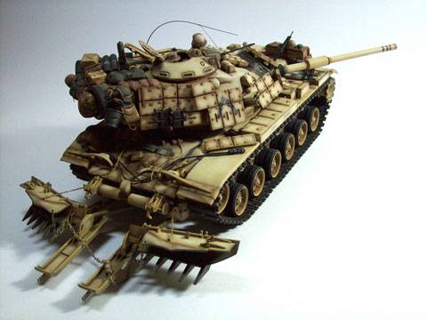  M60A1 "RISE" utilizado durante las operaciones denominadas "Escudo y Tormenta del Desierto" 
