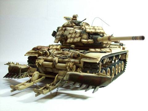  M60A1 "RISE" utilizado durante las operaciones denominadas "Escudo y Tormenta del Desierto" 