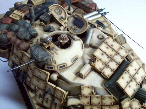  M60A1 "RISE" utilizado durante las operaciones denominadas "Escudo y Tormenta del Desierto" 