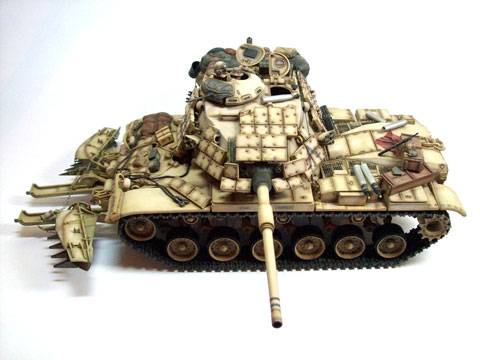  M60A1 "RISE" utilizado durante las operaciones denominadas "Escudo y Tormenta del Desierto" 