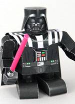 Recortable de papel o cartulina de Darth Vader en la versi&oacute;n infantil.  