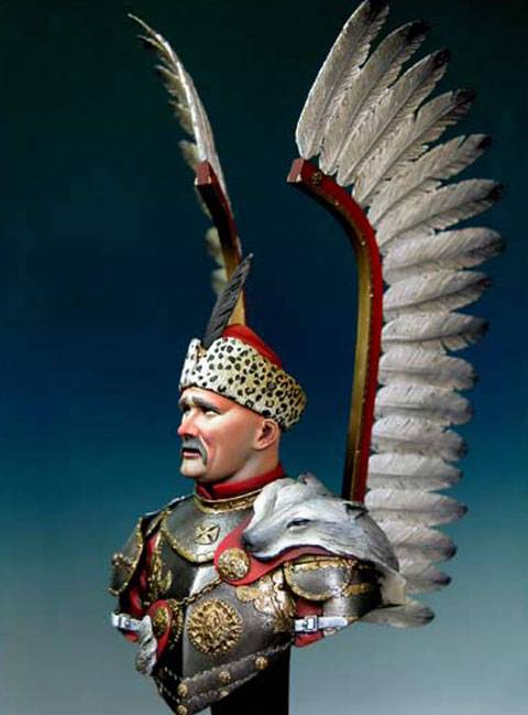 Busto de un Husar Alado Polaco