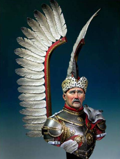 Busto de un Husar Alado Polaco