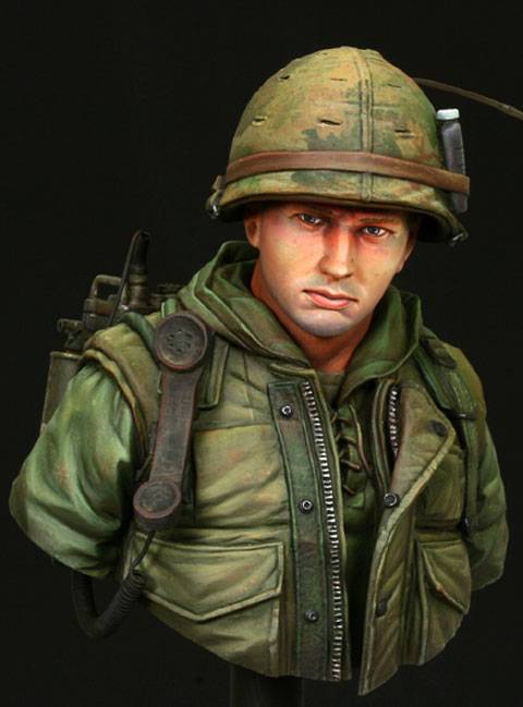 Busto de un USMC Hue. en Vietnam en 1968