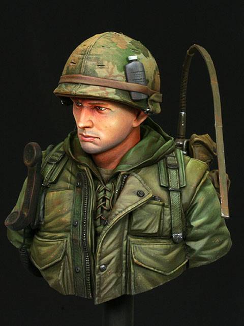 Busto de un USMC Hue. en Vietnam en 1968