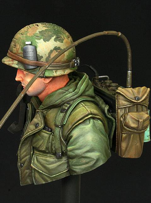 Busto de un USMC Hue. en Vietnam en 1968
