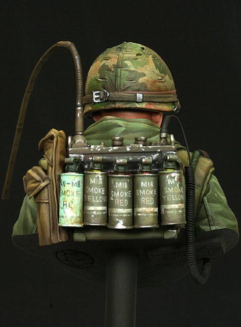 Busto de un USMC Hue. en Vietnam en 1968