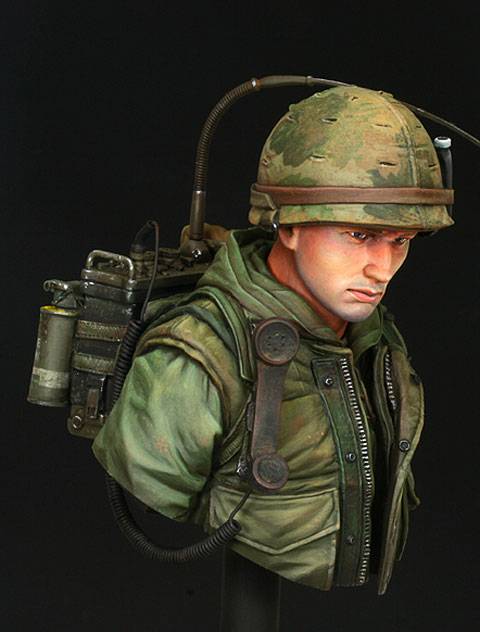 Busto de un USMC Hue. en Vietnam en 1968
