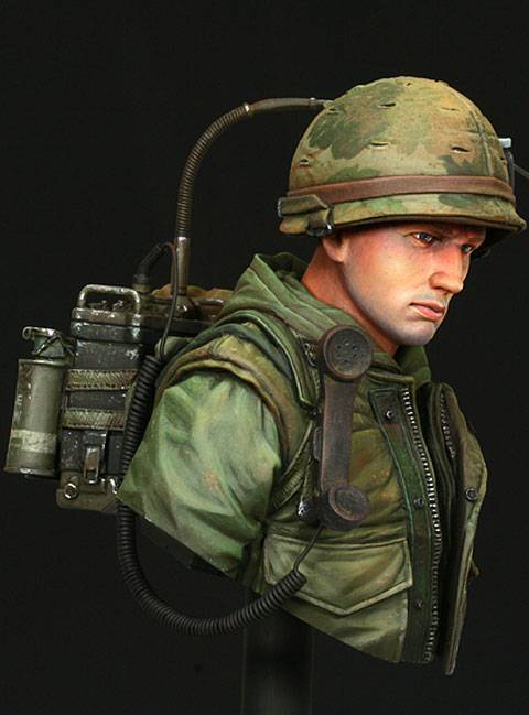 Busto de un USMC Hue. en Vietnam en 1968