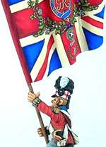 Abanderado Britanico Highlander en 28 mm.
