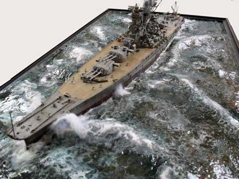 Diorama del Acorazado Japones Yamato - Escala 1/350