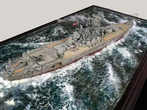 Diorama del Acorazado Japones Yamato - Escala 1/350
