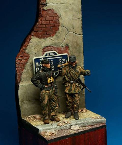 Diorama Waffen-SS - Ardennes 1944