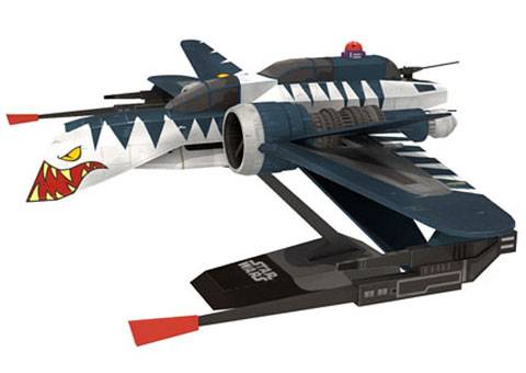 Recortable de Papel de la Version ARC-170 de las Guerras Clones