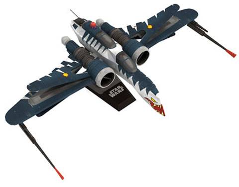 Recortable de Papel de la Version ARC-170 de las Guerras Clones