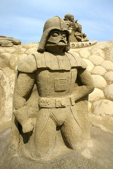 Figuras de Star Wars modeladas con Arena. 