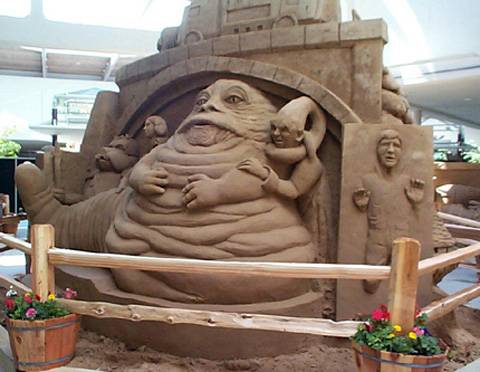 Figuras de Star Wars modeladas con Arena. 