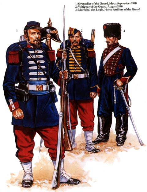 Uniformes Franceses - El Ej&eacute;rcito Franc&eacute;s 1870.
