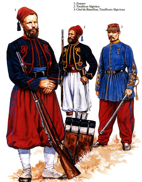 Uniformes Franceses - El Ej&eacute;rcito Franc&eacute;s 1870.
