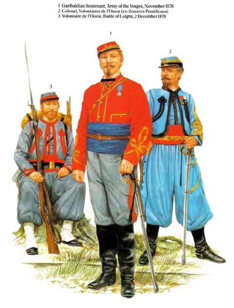 Uniformes Franceses - El Ej&eacute;rcito Franc&eacute;s 1870.