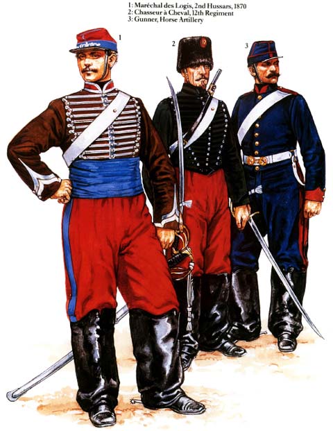 Uniformes Franceses - El Ej&eacute;rcito Franc&eacute;s 1870.