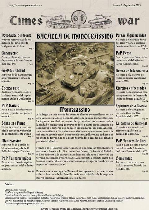 Revista Times of War 08.  