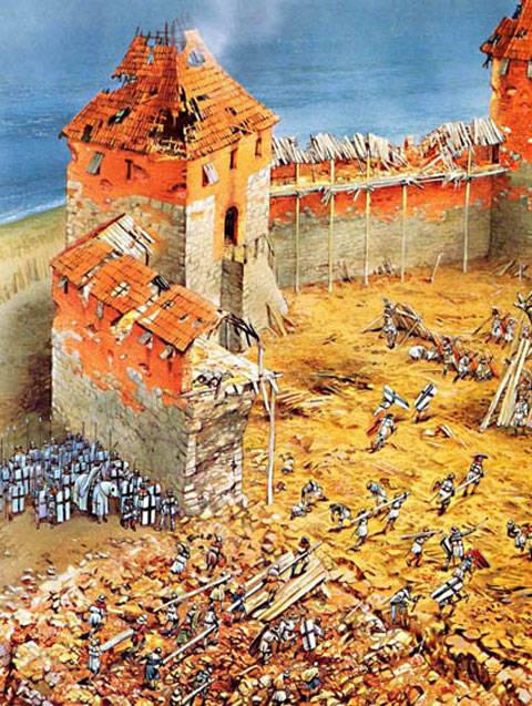 Asedio a la ciudad de Kaunas, por la Orden Teutonica, a&ntilde;o 1362