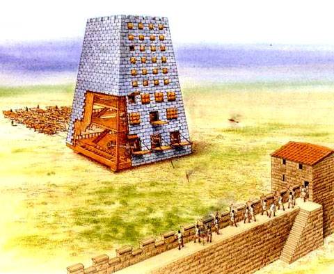Torre de asedio movil Griega