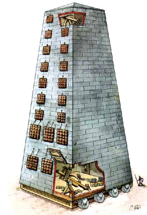 Torre de asedio movil Griega